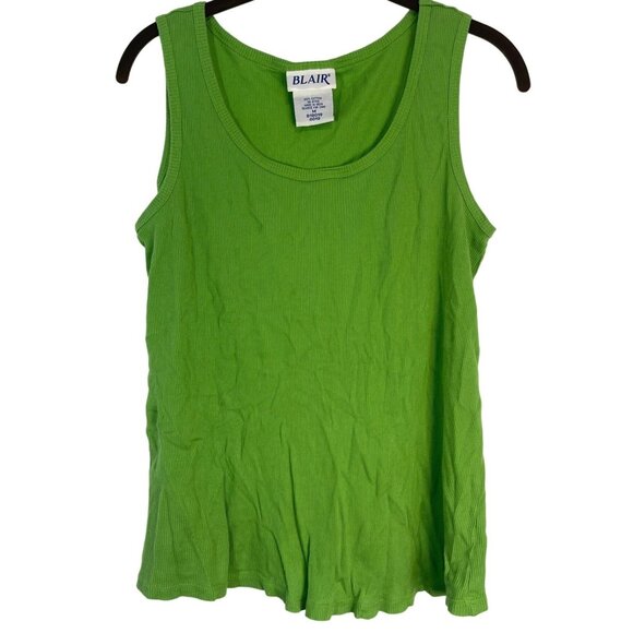 Blair Tops - Blair sleeveless tank top shirt green cotton stretch medium bust 18 length READ